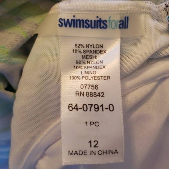 SWIMSUITS for All Swim Top -Size 12 NWT - Picture 10 of 12